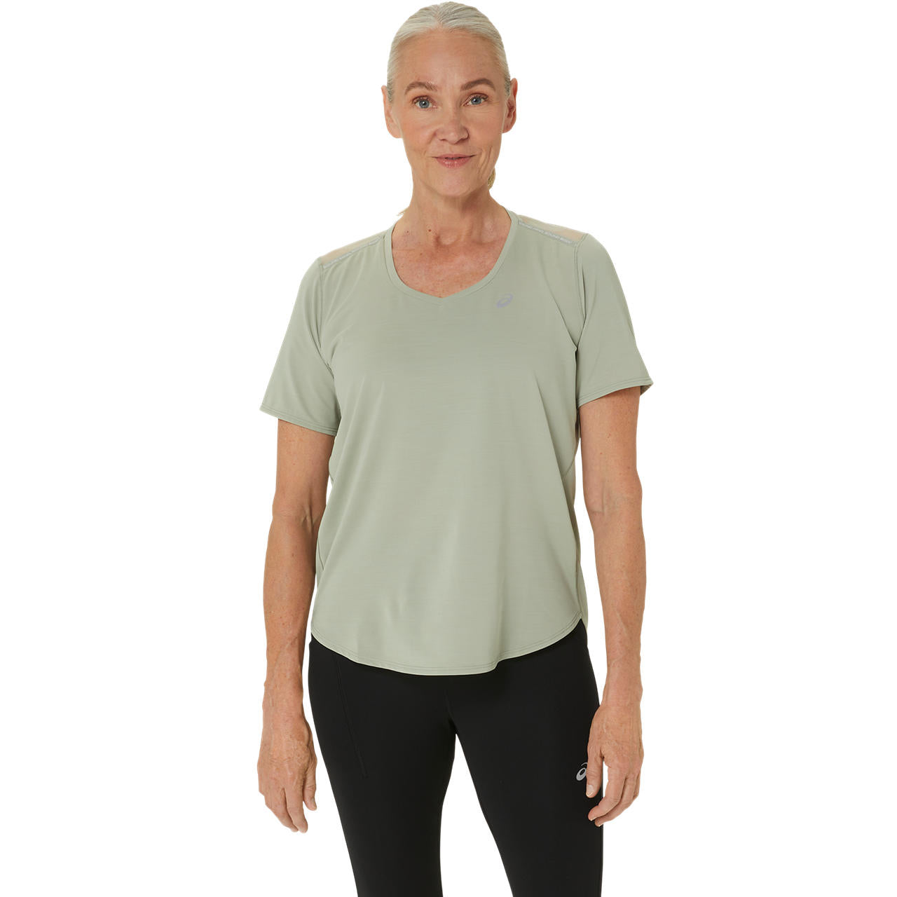 Road V-Neck Ss Top Olive Grey | Women