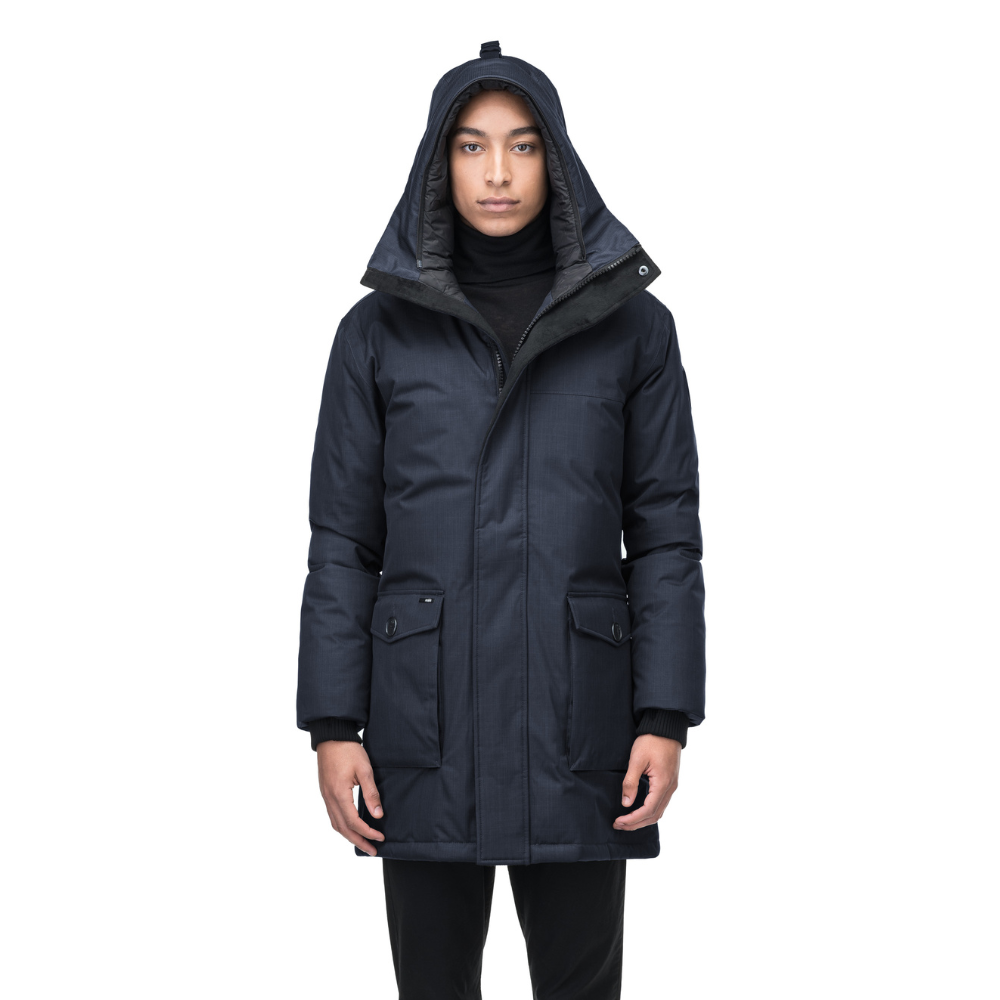 Yves Men's Parka No Fur - Navy